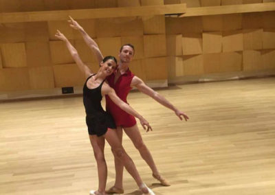 Warm up on Studio of Greek National Ballet